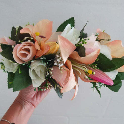 Handmade Tropical Flower Head Lei Roses & Lilies ADULT $FJD - Adorn Pacific - Headdresses