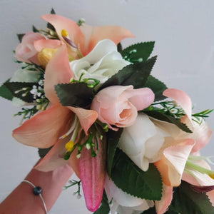 Handmade Tropical Flower Head Lei Roses & Lilies ADULT $FJD - Adorn Pacific - Headdresses