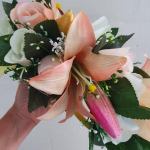 Handmade Tropical Flower Head Lei Roses & Lilies ADULT $FJD - Adorn Pacific - Headdresses