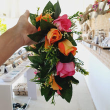 Load image into Gallery viewer, Handmade Tropical Flower Head Pink &amp; Orange Roses ADULT $FJD - Adorn Pacific - Headdresses
