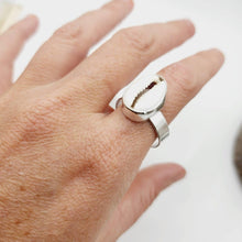 Load image into Gallery viewer, MADE TO ORDER - Bezel Set Cowrie Shell Adjustable Ring - 925 Sterling Silver FJD$ - Adorn Pacific - Rings
