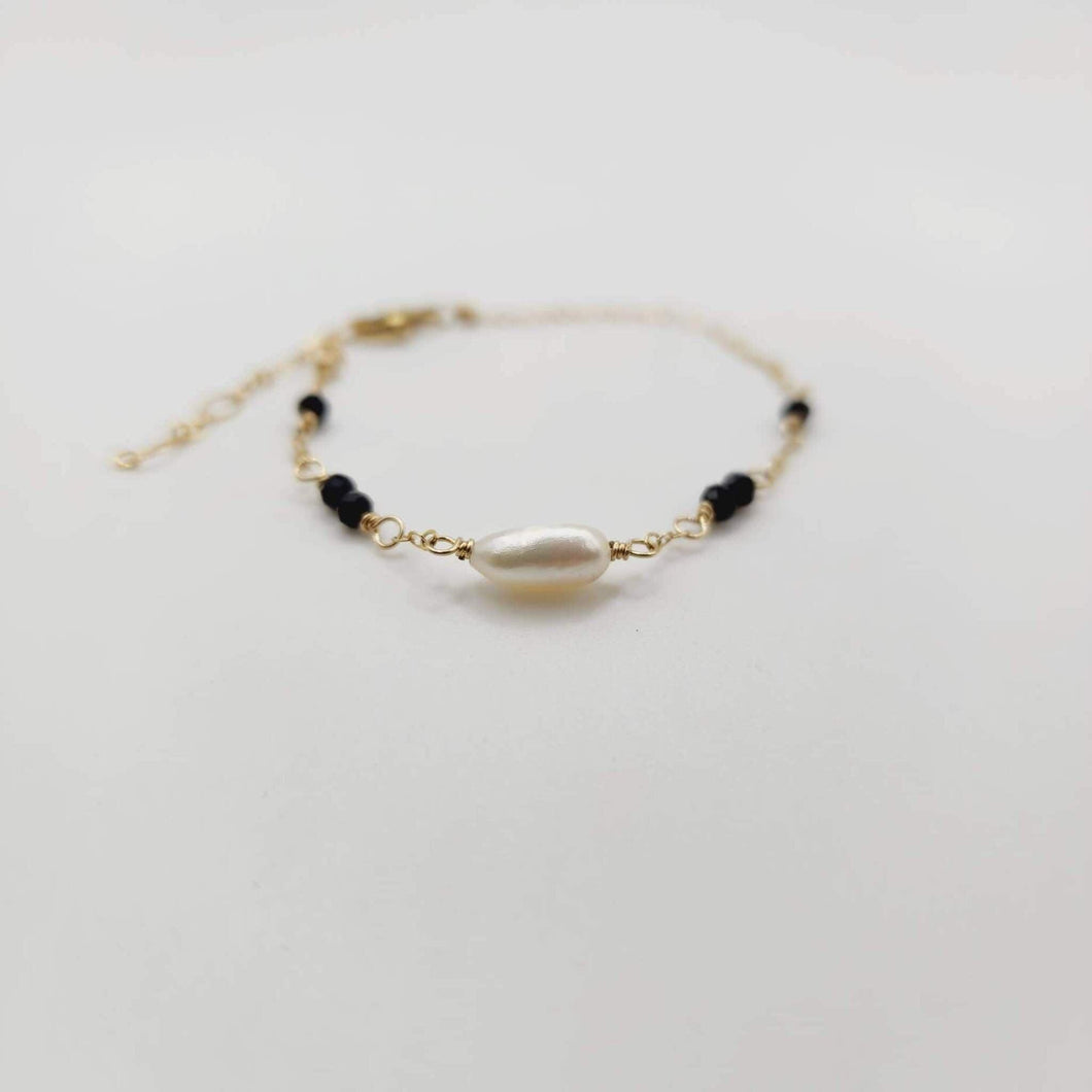 MADE TO ORDER Glass Bead & Freshwater Pearl Bracelet - 14k Gold Fill FJD$ - Adorn Pacific - Bracelets