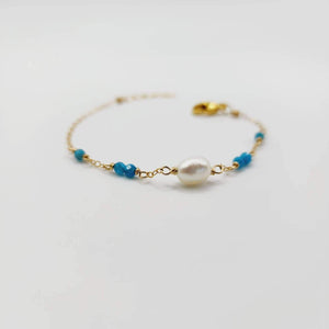 MADE TO ORDER Glass Bead & Freshwater Pearl Bracelet - 14k Gold Fill FJD$ - Adorn Pacific - Bracelets