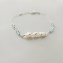 Load image into Gallery viewer, MADE TO ORDER Glass Bead &amp; Freshwater Pearl Bracelet - 925 Sterling Silver FJD$ - Adorn Pacific - Bracelets
