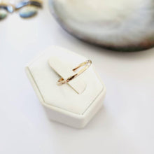 Load image into Gallery viewer, MADE TO ORDER - Stacker Ring with hammered detail - 14k Gold Fill FJD$ - Adorn Pacific - Rings
