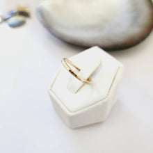 Load image into Gallery viewer, MADE TO ORDER - Stacker Ring with hammered detail - 14k Gold Fill FJD$ - Adorn Pacific - Rings
