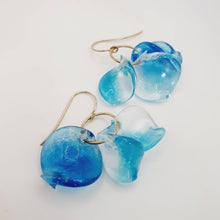 Load image into Gallery viewer, READY TO SHIP Adorn Pacific x Hot Glass Blue Swirl Earrings 14k Gold Filled - FJD$ - Adorn Pacific - Earrings
