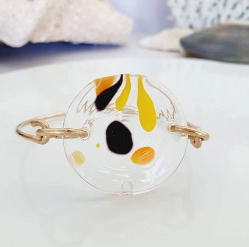 CONTACT US TO RECREATE THIS SOLD OUT STYLE Adorn Pacific x Hot Glass Colourful Glass Bangle in 14k Gold Fill - FJ$ - Adorn Pacific - Necklaces