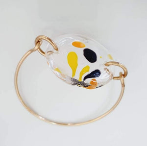 CONTACT US TO RECREATE THIS SOLD OUT STYLE Adorn Pacific x Hot Glass Colourful Glass Bangle in 14k Gold Fill - FJ$ - Adorn Pacific - Necklaces