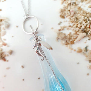 CONTACT US TO RECREATE THIS SOLD OUT STYLE Adorn Pacific x Hot Glass Droplet Seahorse Necklace - FJD$ - Adorn Pacific - Necklaces