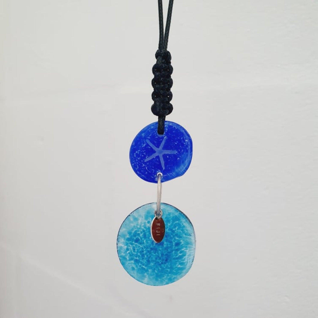 READY TO SHIP Adorn Pacific x Hot Glass Wax Cord Double Glass Necklace - FJD$ - Adorn Pacific - Necklaces