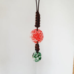 READY TO SHIP Adorn Pacific x Hot Glass Wax Cord Double Glass Necklace - FJD$ - Adorn Pacific - Necklaces