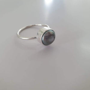 CONTACT US TO RECREATE THIS SOLD OUT STYLE Bezel Set Fiji Saltwater Pearl Ring - 925 Sterling Silver FJD$ - Adorn Pacific - Rings
