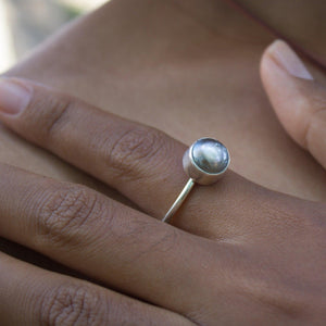 CONTACT US TO RECREATE THIS SOLD OUT STYLE Bezel Set Fiji Saltwater Pearl Ring - 925 Sterling Silver FJD$ - Adorn Pacific - Rings