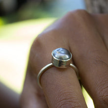 Load image into Gallery viewer, CONTACT US TO RECREATE THIS SOLD OUT STYLE Bezel Set Fiji Saltwater Pearl Ring - 925 Sterling Silver FJD$ - Adorn Pacific - Rings
