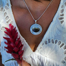 Load image into Gallery viewer, READY TO SHIP Bezel set Mabe Pearl Necklace - 925 Sterling Silver FJD$ - Adorn Pacific - All Products
