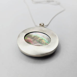 READY TO SHIP Bezel set Mabe Pearl Necklace - 925 Sterling Silver FJD$ - Adorn Pacific - All Products