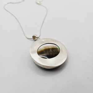 READY TO SHIP Bezel set Mabe Pearl Necklace - 925 Sterling Silver FJD$ - Adorn Pacific - All Products