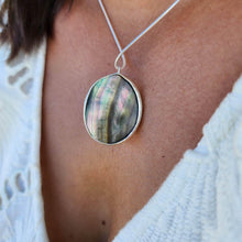 Load image into Gallery viewer, CONTACT US TO RECREATE THIS SOLD OUT STYLE Bezel set Mabe Pearl Necklace - 925 Sterling Silver FJD$ - Adorn Pacific - All Products
