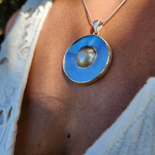 Load image into Gallery viewer, READY TO SHIP Bezel set Mabe Pearl Necklace - 925 Sterling Silver FJD$ - Adorn Pacific - All Products
