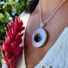 Load image into Gallery viewer, READY TO SHIP Bezel set Mabe Pearl Necklace - 925 Sterling Silver FJD$ - Adorn Pacific - All Products
