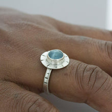Load image into Gallery viewer, CONTACT US TO RECREATE THIS SOLD OUT STYLE Bezel Set Precious Stone Ring - Aquamarine - 925 Sterling Silver FJD$ - Adorn Pacific - Rings
