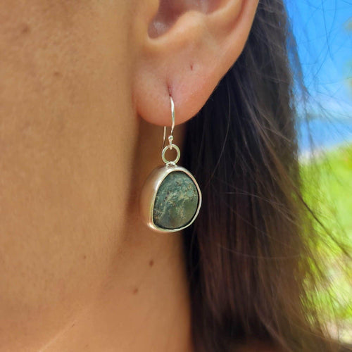 CONTACT US TO RECREATE THIS SOLD OUT STYLE Bezel Set Rock Earrings - 925 Sterling Silver FJD$ - Adorn Pacific - Earrings