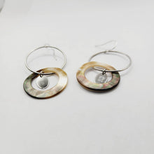 Load image into Gallery viewer, READY TO SHIP Carved Mother of Pearl Shell Earrings - 925 Sterling Silver FJD$ - Adorn Pacific - All Products
