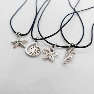 READY TO SHIP - Charm Necklace - 925 Sterling Silver & Nylon FJD$ - Adorn Pacific - Necklaces