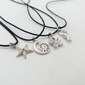 READY TO SHIP - Charm Necklace - 925 Sterling Silver & Nylon FJD$ - Adorn Pacific - Necklaces