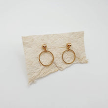 Load image into Gallery viewer, CONTACT US TO RECREATE THIS SOLD OUT STYLE Circle Stud Earrings 14k Gold Fill FJD$ - Adorn Pacific - Earrings
