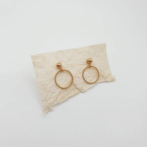 CONTACT US TO RECREATE THIS SOLD OUT STYLE Circle Stud Earrings 14k Gold Fill FJD$ - Adorn Pacific - Earrings