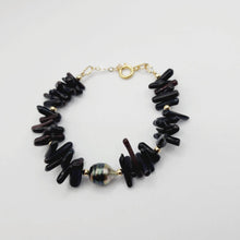 Load image into Gallery viewer, READY TO SHIP Civa Fiji Pearl Black Coral Bracelet - FJD$ - Adorn Pacific - All Products
