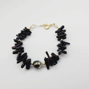 READY TO SHIP Civa Fiji Pearl Black Coral Bracelet - FJD$ - Adorn Pacific - All Products