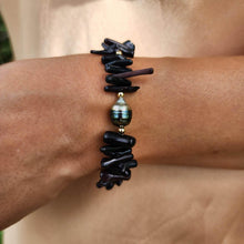 Load image into Gallery viewer, READY TO SHIP Civa Fiji Pearl Black Coral Bracelet - FJD$ - Adorn Pacific - All Products
