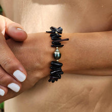 Load image into Gallery viewer, READY TO SHIP Civa Fiji Pearl Black Coral Bracelet - FJD$ - Adorn Pacific - All Products
