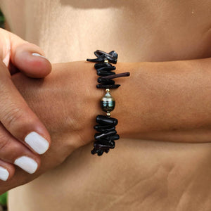 READY TO SHIP Civa Fiji Pearl Black Coral Bracelet - FJD$ - Adorn Pacific - All Products