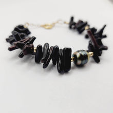 Load image into Gallery viewer, READY TO SHIP Civa Fiji Pearl Black Coral Bracelet - FJD$ - Adorn Pacific - All Products
