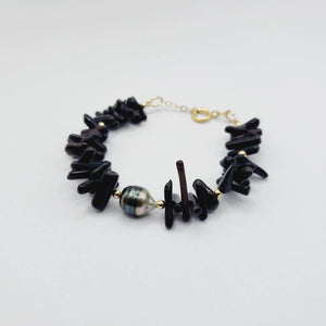 READY TO SHIP Civa Fiji Pearl Black Coral Bracelet - FJD$ - Adorn Pacific - All Products