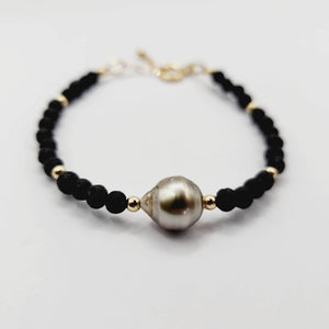 CONTACT US TO RECREATE THIS SOLD OUT STYLE Civa Fiji Pearl Lava Stone Bracelet - FJD$ - Adorn Pacific - All Products