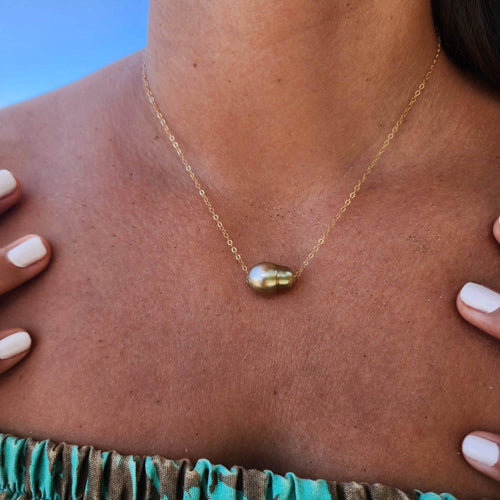 READY TO SHIP Civa Fiji Pearl Necklace -14k Gold Fill FJD$ - Adorn Pacific - All Products