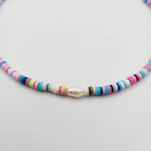 Load image into Gallery viewer, READY TO SHIP Colourful Polymer Clay Bead &amp; Freshwater Pearl Choker Necklace - 14k Gold Fill or 925 Sterling Silver FJD$ - Adorn Pacific - Earrings
