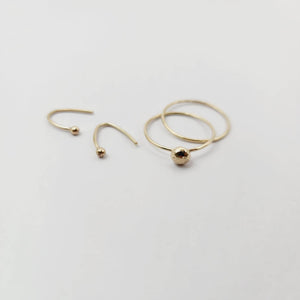 READY TO SHIP - Contemporary Solid Gold Earrings - Solid 9k Gold FJD$ - Adorn Pacific - Earrings