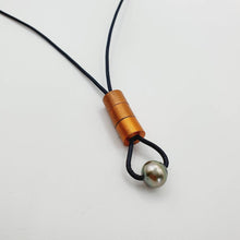 Load image into Gallery viewer, CONTACT US TO RECREATE THIS SOLD OUT STYLE Copper &amp; Sterling Silver Real Leather Necklace with Civa Fiji Saltwater Pearl - FJD$ - Adorn Pacific - All Products
