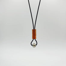 Load image into Gallery viewer, CONTACT US TO RECREATE THIS SOLD OUT STYLE Copper &amp; Sterling Silver Real Leather Necklace with Civa Fiji Saltwater Pearl - FJD$ - Adorn Pacific - All Products

