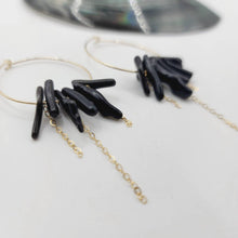 Load image into Gallery viewer, READY TO SHIP Coral Hoop Earrings - 14k Gold Fill FJD$ - Adorn Pacific - All Products
