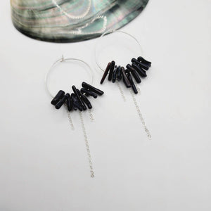 READY TO SHIP Coral Hoop Earrings - 925 Sterling Silver FJD$ - Adorn Pacific - All Products