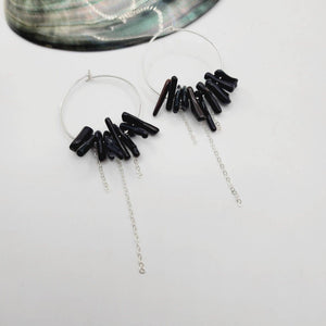 READY TO SHIP Coral Hoop Earrings - 925 Sterling Silver FJD$ - Adorn Pacific - All Products