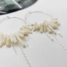 Load image into Gallery viewer, READY TO SHIP Coral Hoop Earrings - 925 Sterling Silver FJD$ - Adorn Pacific - All Products
