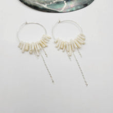 Load image into Gallery viewer, READY TO SHIP Coral Hoop Earrings - 925 Sterling Silver FJD$ - Adorn Pacific - All Products

